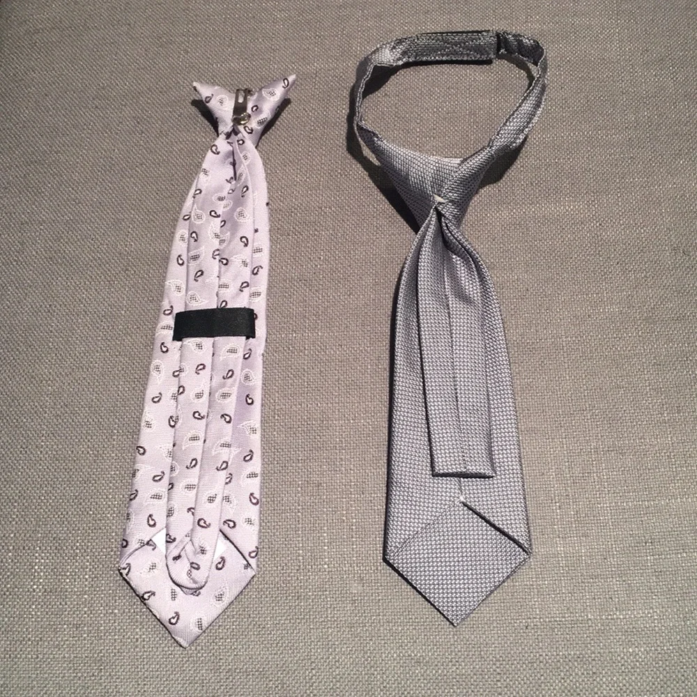 Bundle Of 2 Toddler Ties in Light Purple Ties